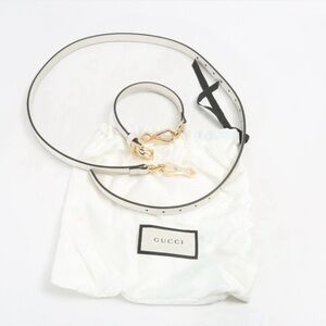 Gucci Mystic White with Gold Hardware Strap~ New In Box